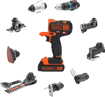 Изображение Black & Decker MT218KB suktukas + Black & Decker GWC1820PC pustuva                                                                                    