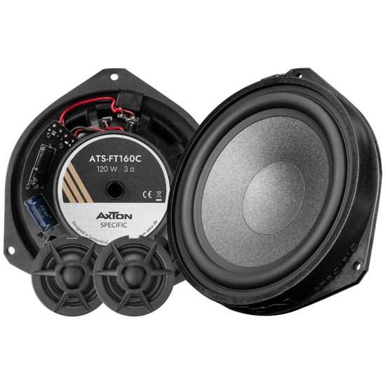 AXTON, ATS-FT160C Fiat Ducato 16.5 cm / 6.5" 2-juostu komponentini     